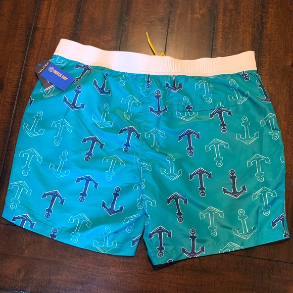 Nautica Men's AnchorPrint Half Elastic Swim XXL - Picture 2 of 8